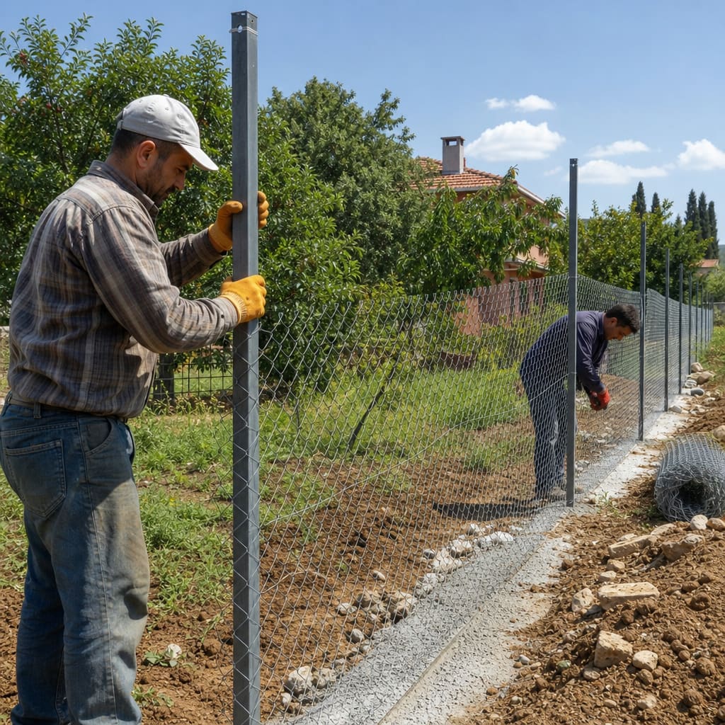 Bahçe / Parsel Tel Çit Çekilmesi