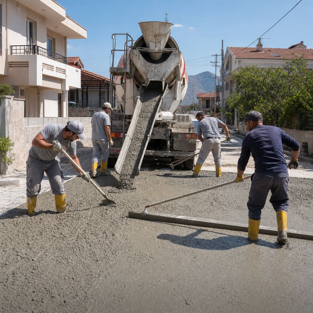Beton Yol Yapımı